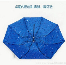 1.8米單向單層單轉二折磨砂鐵桿釣魚傘垂釣傘防雨防曬