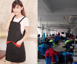 【加工生產】圍裙自有工廠加厚防油防水圍裙韓版廣告工作圍裙定做