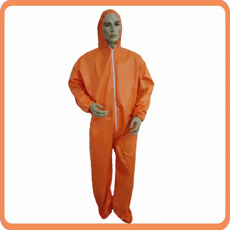 橘色無紡布防護服,醫用連體防護服,一次性防護服批發