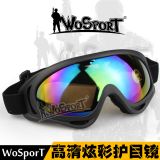 WoSporT戶外騎行攀巖滑雪必備戰術炫彩風鏡防眩光護目鏡
