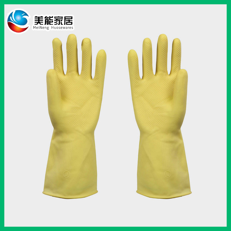 廠家熱銷防水防滑工業(yè)手套 本色耐酸堿工業(yè)牛筋手套