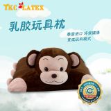 泰國正品TKC兒童純天然乳膠枕頭枕頸椎枕護頸保健枕猴子卡通枕