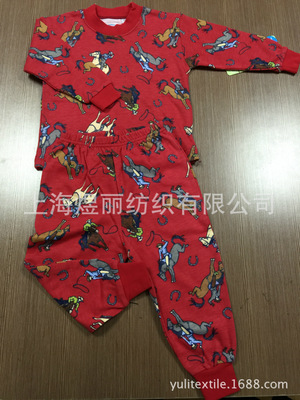 高品質兒童阻燃睡衣 天然阻燃針織睡衣 品牌定制阻燃兒童睡衣