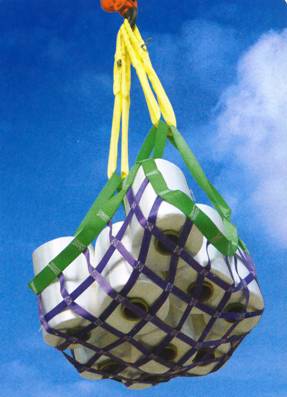 尼龍吊網(wǎng)，扁帶吊貨網(wǎng)，高強度吊裝網(wǎng)兜