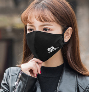 秋冬個性夜光防霧霾口罩防塵PM2.5口罩 情侶男女黑色純棉口罩批發