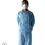 廠家直銷防靜電工作服防靜電無塵服凈化服翻領拉鏈潔凈服勞保服