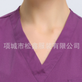 手術衣短袖隔離衣刷手服洗手衣醫生護士服紫色分體男女套裝春夏季