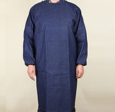 直銷 成人反穿工作服倉庫搬運服食品服工廠電焊服藍牛仔反穿衣