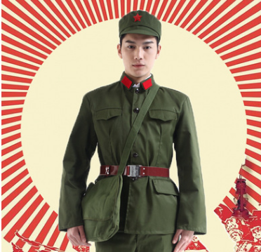 紅衛兵65老軍裝攝影軍裝紅軍解放服裝演出服文革服