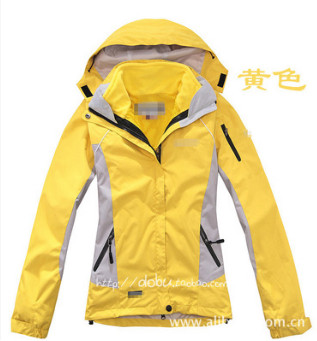 戶外女款沖鋒衣防風防水抓絨兩件套登山服三合一秋冬季保暖外套
