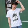 2018新款男士圓領短袖T恤夏季休閑舒適精梳棉潮流印花薄款批發