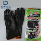 批發耐酸堿手套得鳥牌雙色短袖工業乳膠作業手套農林牧漁業定做