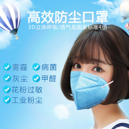 保為康9600白色耳帶式霧霾防塵口罩 一次性醫用口罩 頭帶式口罩
