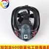 雙箭龍600防霧化工防毒面具 全景面罩噴漆防甲醛工業防護打磨面具
