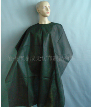 一次性無紡布理發衣 PP理發衣美容衣 無紡布理發衣 理發罩