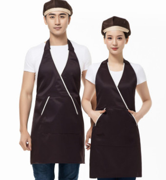 批發供應美容院服務員圍裙掛脖調節韓版咖啡廳工作服美術畫畫圍裙