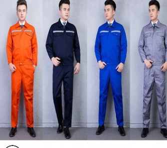 秋季長袖反光條秋冬工作服套裝男勞保服汽修建筑環(huán)衛(wèi)工人耐磨工裝