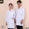 定制白大褂長(zhǎng)袖短袖醫(yī)生服護(hù)士服 男女牙科美容院紋繡工作服