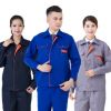 加工定做長袖春秋勞保環(huán)衛(wèi)工作服汽修電焊工地服定制logo印字