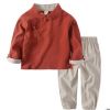 幼兒寶寶中國風漢服兩件套2019春季國學班服裝幼兒園中國風園服
