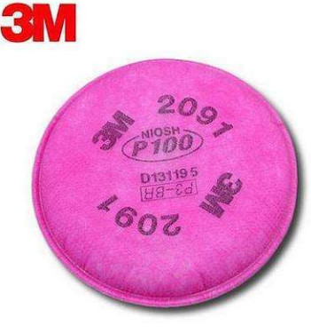 3M2091 P100高效濾棉 防各類顆粒物 核輻射粉塵 風沙實驗室