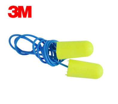 正品3m 311-1250帶線耳塞 工業睡眠學習隔音高降噪 防噪音子彈型