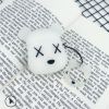 潮牌KAWS暴力熊保護套 蘋果藍牙耳機盒小熊指環扣Airpods1/2適用