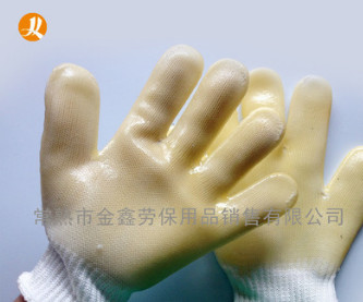 單膠手套 泡膠手套 白膠手套 半面膠 耐磨手套 廠家直銷 低價批發