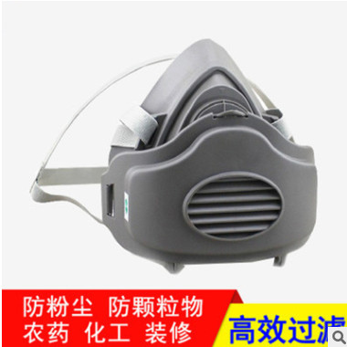 廠家直銷3200防塵口罩面具 裝修噴漆防油漆味可清洗工業粉塵面具