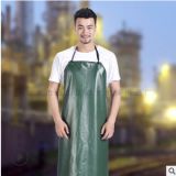 自產自銷綠紅復合PVC圍裙防水耐油酸堿圍裙現代簡約勞保圍裙批發