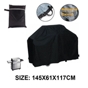 供應ebay 亞馬遜熱賣 BBQ Cover 戶外燒烤罩 145x61x117cm 黑色