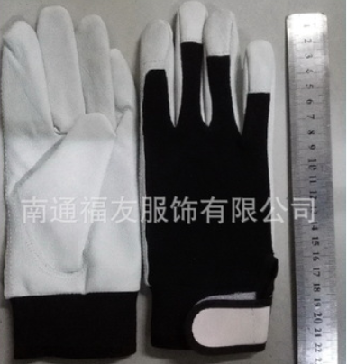 豬皮手套 勞保產品 花園 半皮 防靜電 機械電子 彈力松緊袖 日本