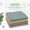 亞麻布桌布抱枕箱包布帆布印花臺布印花棉麻布 批發麻布印花布料