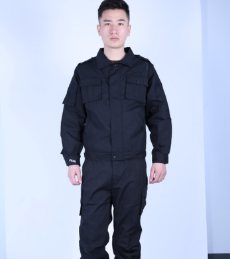 廠家供應(yīng)茂源黑色工作服套裝 保安作訓(xùn)特勤執(zhí)勤服 戶外拓展訓(xùn)練服