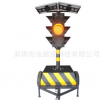 帶電動升降拖掛式太陽能信號燈，汽車輪子移動紅綠燈廠家直銷