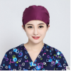 純棉醫用手術室帽子男女印花帽化療牙科美容醫生護士帽純色包頭帽