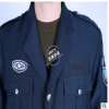 新款藍色保安棉服 保安物業(yè)抗寒防風(fēng)執(zhí)勤服 加厚加長冬裝夾克