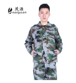 批發(fā)多種花型07軍訓(xùn)迷彩服套裝 學(xué)生軍訓(xùn)套裝男女迷彩服工作服