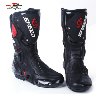 新款PRO-BIKER摩托車(chē)賽車(chē)靴 騎士裝備長(zhǎng)靴子 越野車(chē)靴B1001騎行靴