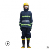 廠家消防戰斗服套裝02式五件套滅火防護服 微型消防站檢查阻燃服