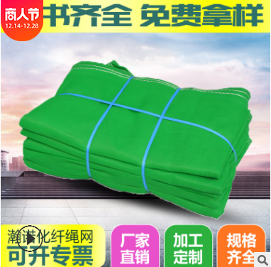 安全密目網 建筑工地防護防墜網防塵安全網綠色 定制阻燃安全網
