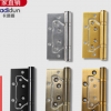 批發定制4寸子母合頁木門不銹鋼靜音蝴蝶黑色室內房門免開槽合頁