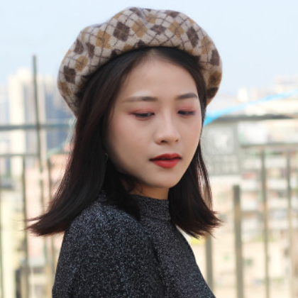 秋冬季帽子女士羊毛貝雷帽英倫復古韓版日系八角蓓蕾帽子南瓜帽潮
