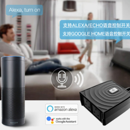 英規戶外智能wifi插座alexa語音控制wifi插座室外wifi智能插座