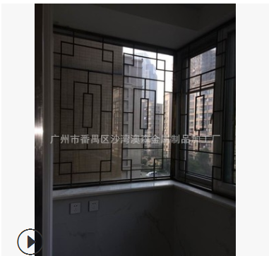 廠家直銷 熱鍍鋅鐵藝防盜窗戶室外金屬護(hù)窗可來圖加工定做