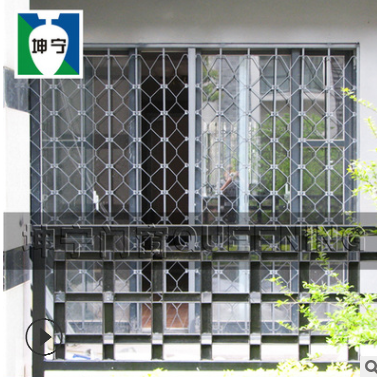 坤寧內(nèi)置活動(dòng)伸縮推拉式錳鋼折疊客廳防盜窗防護(hù)窗防盜網(wǎng)舊城改造
