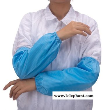 防靜電袖套工作服防塵無塵袖子藍(lán)色多段松緊隔離衣套袖潔凈防護(hù)套