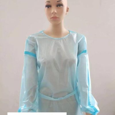 **隔離衣 一次性非醫用防護隔離服防塵服淋膜隔離衣 現貨