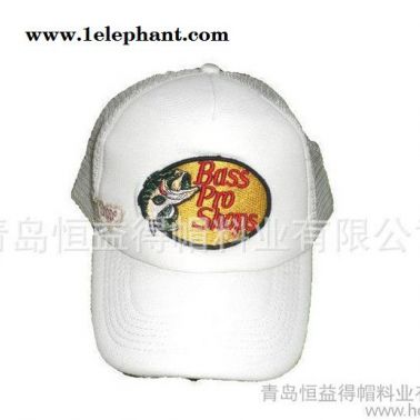 新款五片貼布繡花 環保網網帽 女士大沿帽 翻邊帽