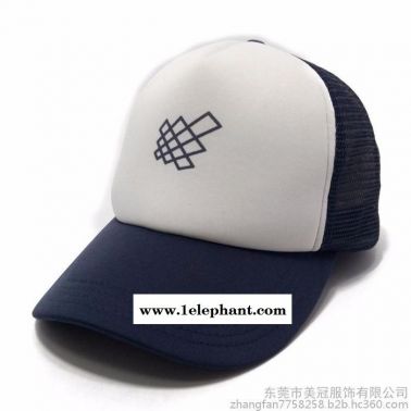15年制帽廠網(wǎng)帽生產(chǎn)商定制印刷海綿網(wǎng)帽 拼色透氣太陽帽貨車帽